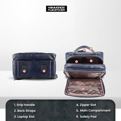 HAMMONDS FLYCATCHER Genuine Leather Laptop Backpack for Men and Women -- image 4