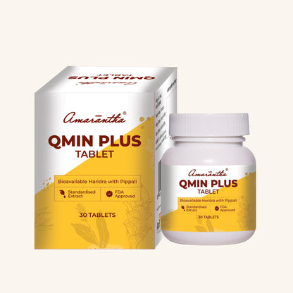 Amarantha Qmin Plus Tablet (30 Tablets) | An Ayurvedic Anti-oxidant and Immune Support Formulation