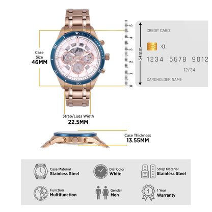 TIMEX Round 46mm White Dial Analog Men Watch - TWEG15219