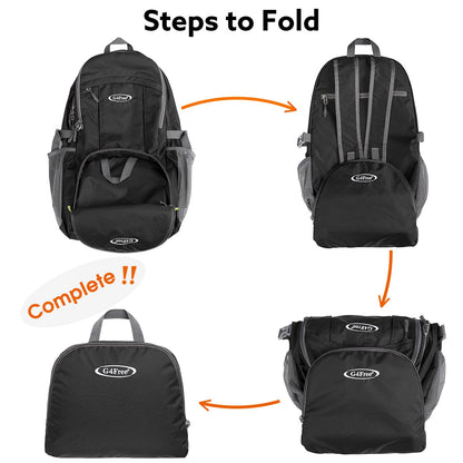 G4Free 40L Lightweight Packable Hiking Backpack with Wet Pocket, Wateproof Handy Foldable Camping Outdoor Travel Daypack