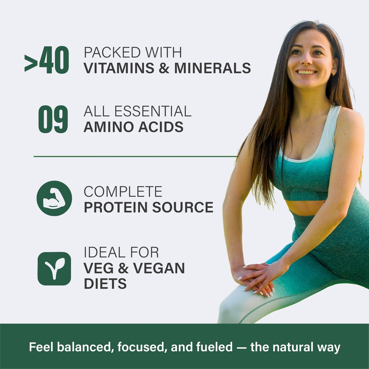 Sukham Spirulina Capsules | 60 Caps | 30 Days | With Essential Aminos, Vitamins & Minerals | Protein Rich Superfood | For Gut & Skin health | Preservative & Pesticide Free | For Men & Women