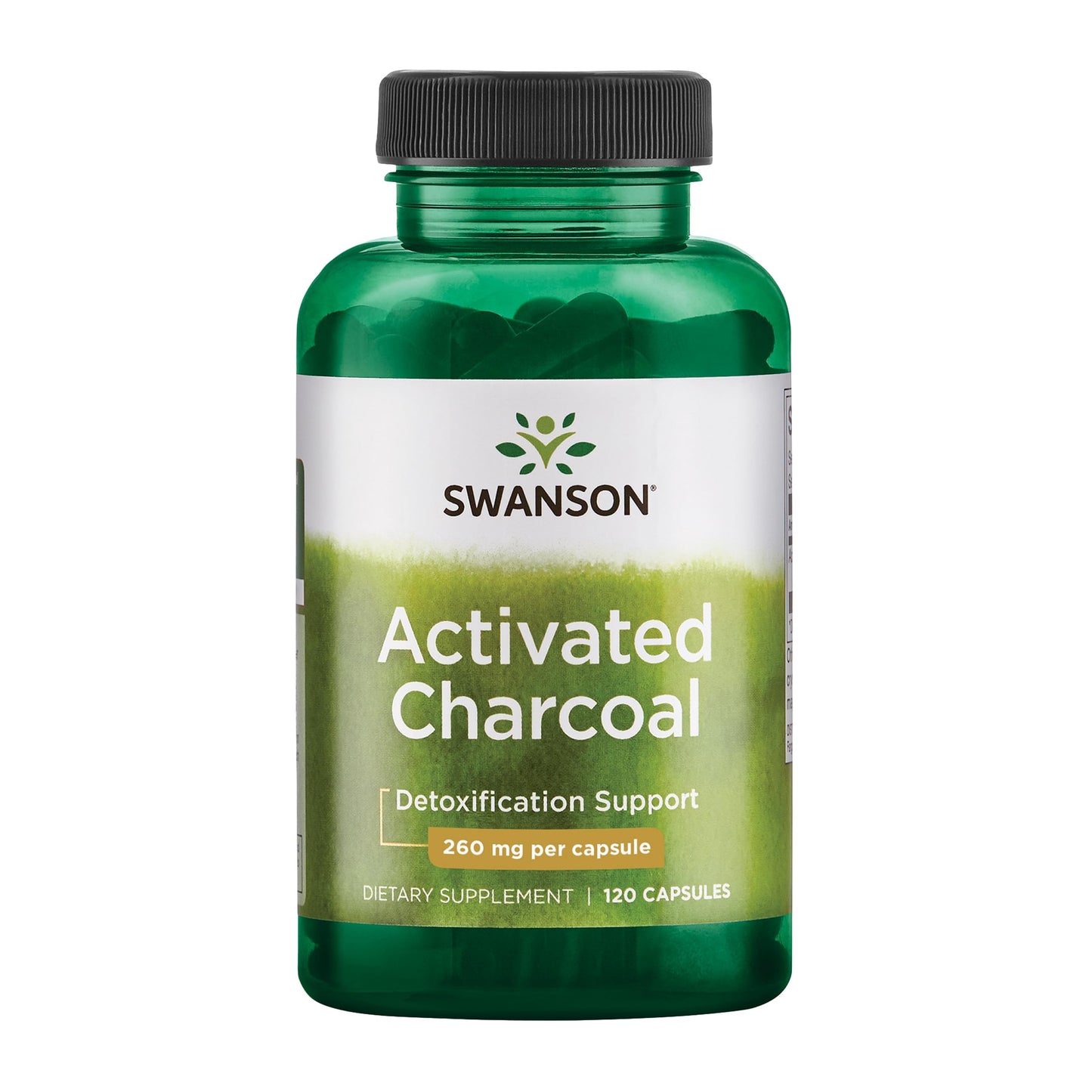 Swanson Charcoal 260 Mg 120 Capsules