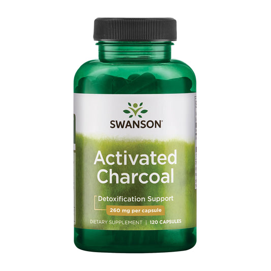 Swanson Charcoal 260 Mg 120 Capsules