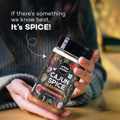 Urban Platter Cajun Spice Seasoning, 80g (Bold Blend of French, African and Southern American Flavours | Spicy and Aromatic | Great for Fries, Grills and Stir-Fries)