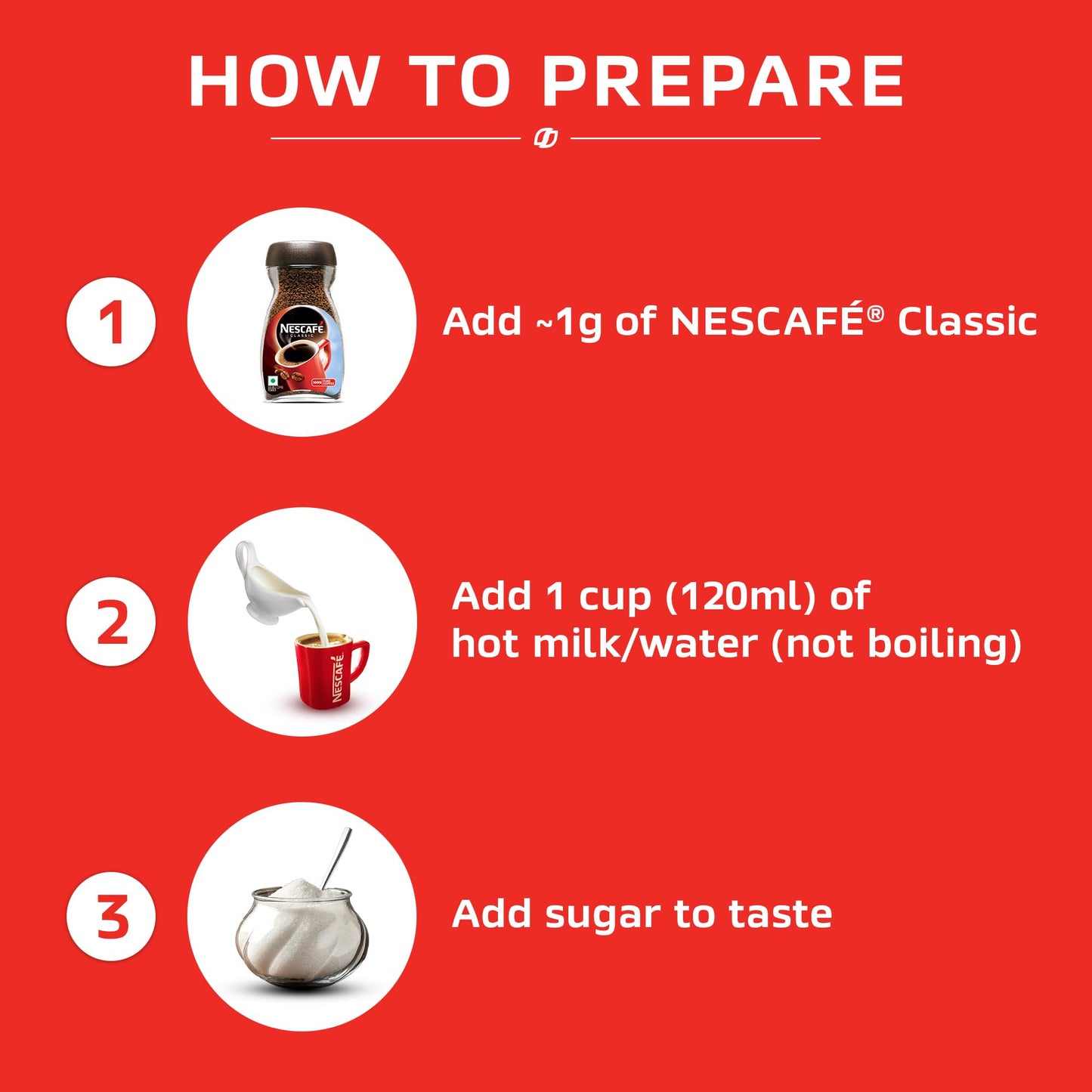 NESCAFE Classic Instant Coffee Powder | Great start to your morning | 100% Pure Coffee | 380g (2 units x 190g) Jar