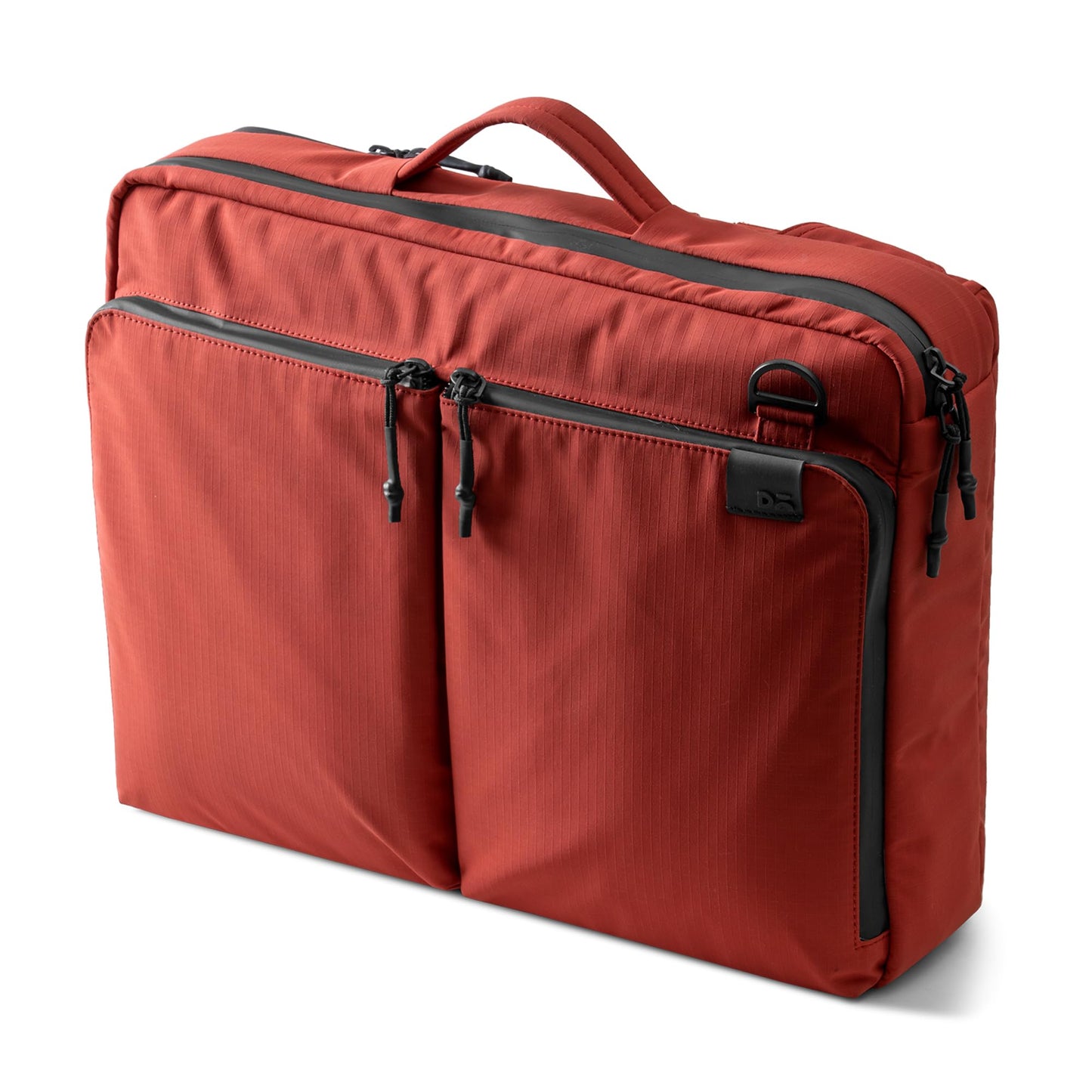 DailyObjects Pivot Convertible Briefpack Bag (16L) |Unisex|Fits 13/14/15.6 inch Laptop/Macbook Pro/Air|Lightweight|Stylish Backpack|Office/Daily Use/Travel|Multi Pocket|Adjustable Strap-Red