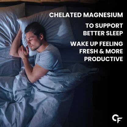 Carbamide Forte Chelated Magnesium Glycinate Supplement 2000mg Per Serving | Magnesium Supplement Supports Muscle Recovery & Better Sleep - 120 Veg Tablets