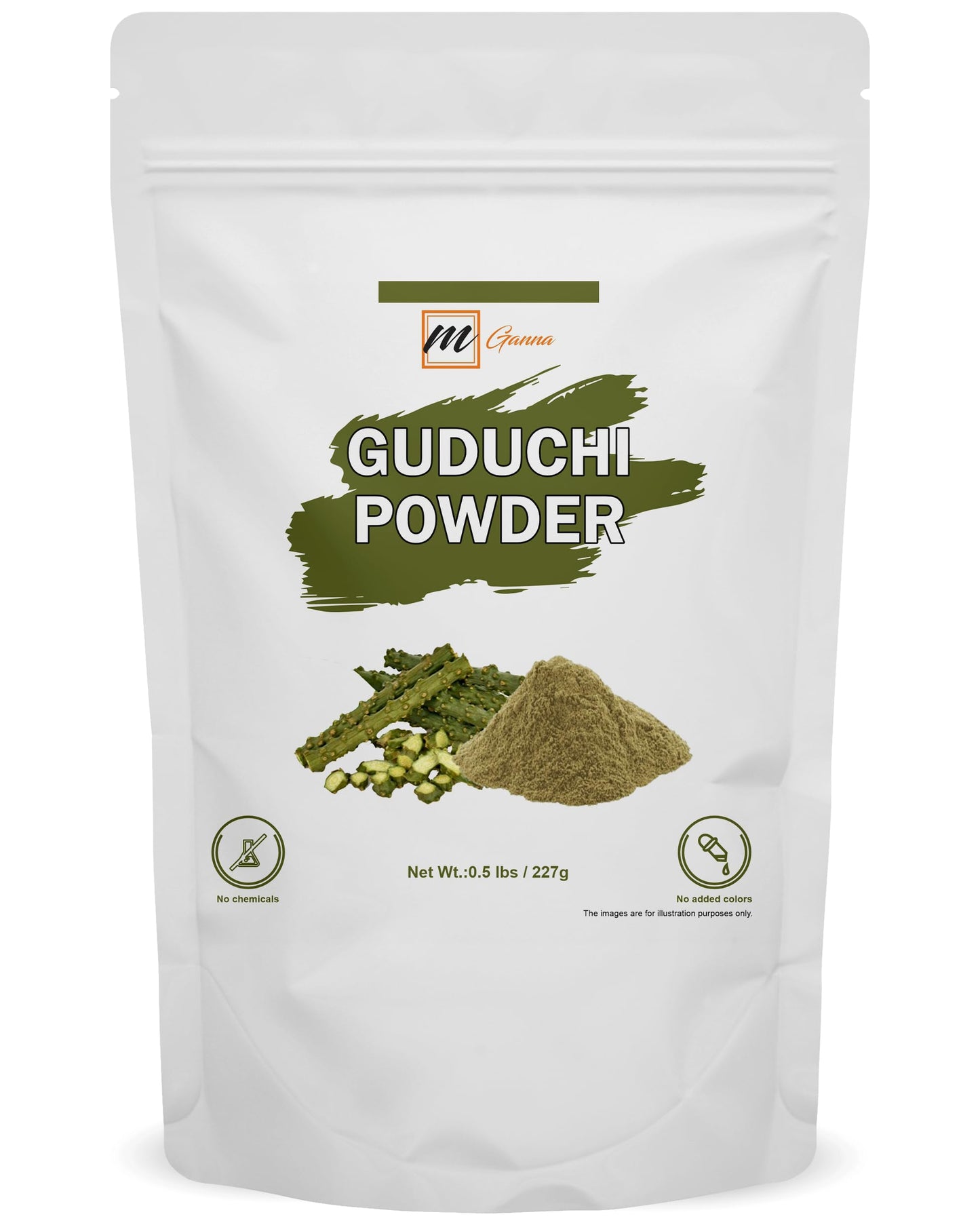 mGanna Guduchi Powder/Giloy Powder/Tinospora Cordifolia for Skin and Health Care 227gm / 0.5lbs