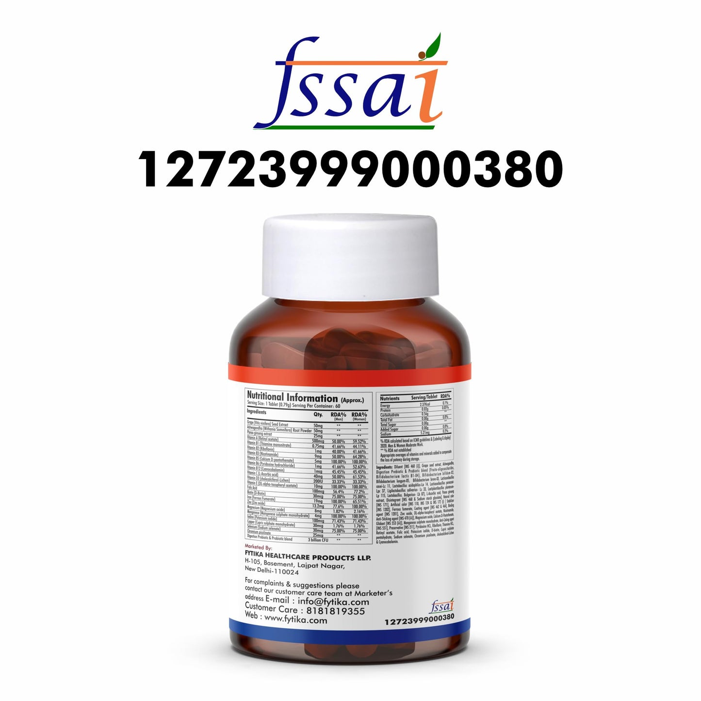 Fytika Vita 365-120 Tabs (Pack of 2) | Multivitamin Tablet for Men & Wo- image 8