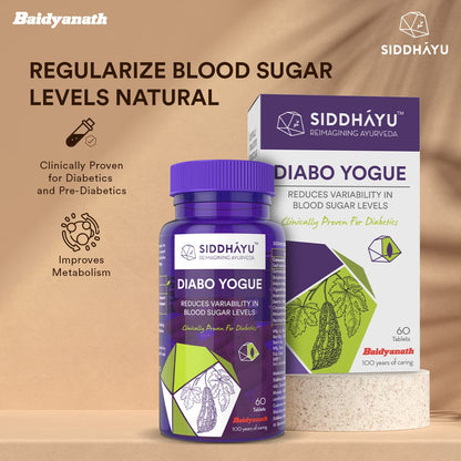 Siddhayu Diabo Yogue | Diabetes Supplement | 60 Tablets X 1