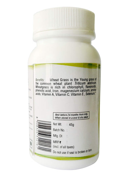 ERBZENERG Organic WHEATGRASS 90 Capsules | Pack of 1