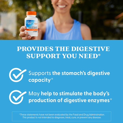 Doctor's Best Betaine Hcl Pepsin & Gentian Bitters (Support Digestive Health) - 120 Caps, 100 grams