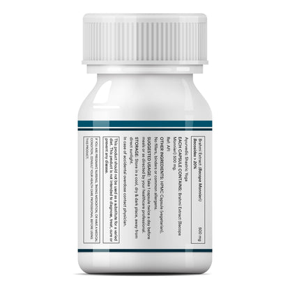INLIFE Brahmi Capsules 500mg | Bacopa Monnieri Extract | Bacosides > 20- image 4