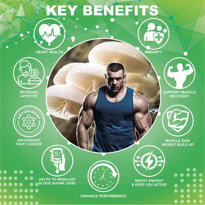 ClearCut Mushroom Weight gainer Ayurvedic Powder for Men women 200 g