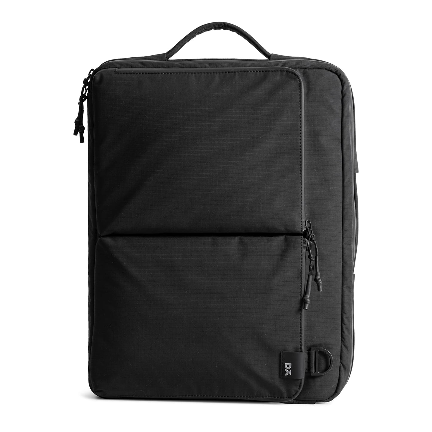 DailyObjects Pivot Convertible Briefpack Bag (16L) |Unisex|Fits 13/14/15.6 inch Laptop/Macbook Pro/Air|Lightweight|Stylish Backpack|Office/Daily Use/Travel|Multi Pocket|Adjustable Strap-Black