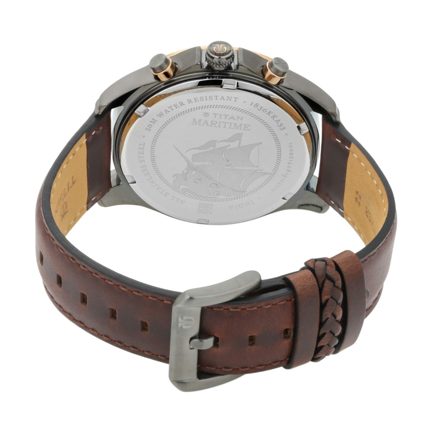 Titan Maritime Analog Green Dial Men's Watch NM1830KL02/NN1830KL02/NP18- image 2