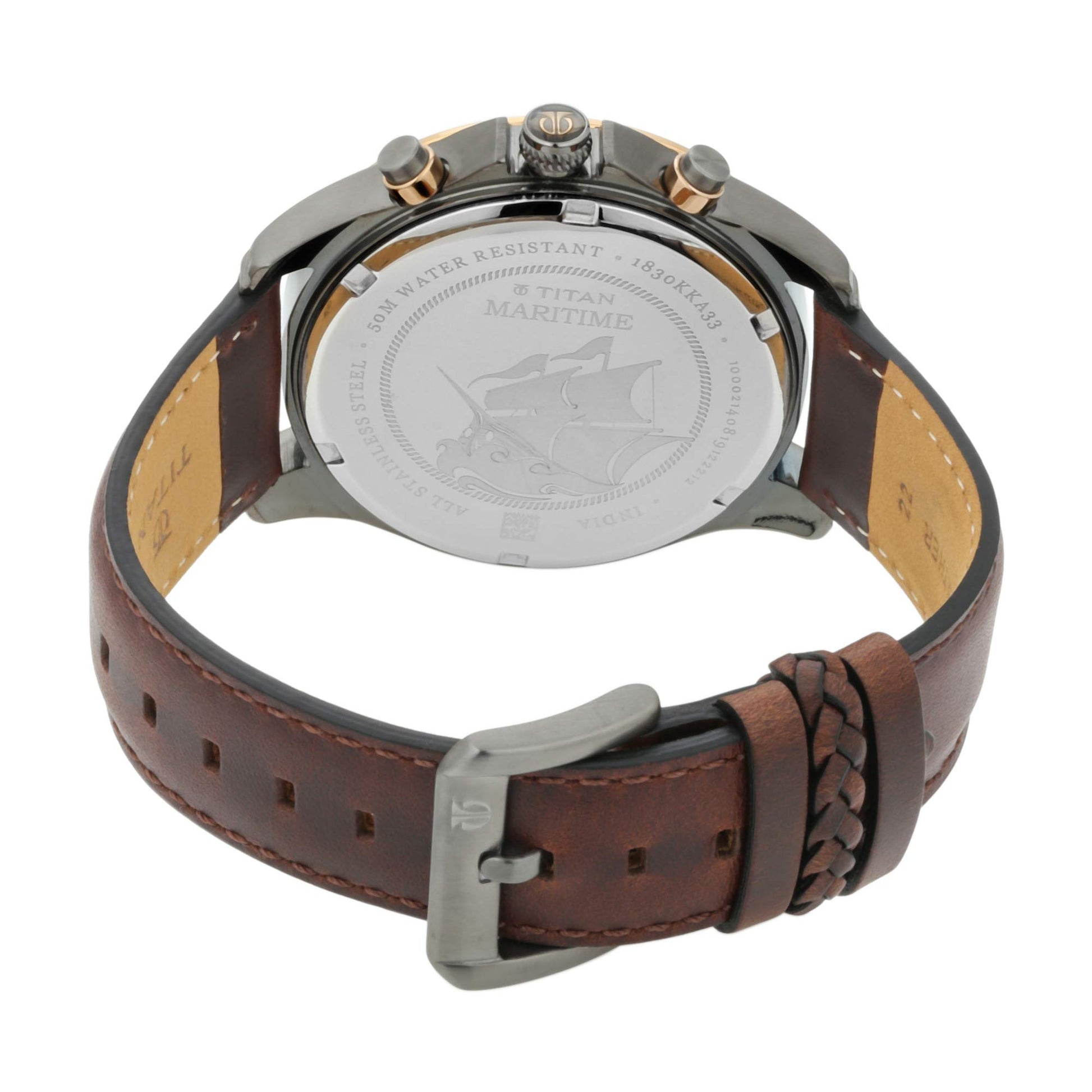 Titan Maritime Analog Green Dial Men's Watch NM1830KL02/NN1830KL02/NP18- image 2