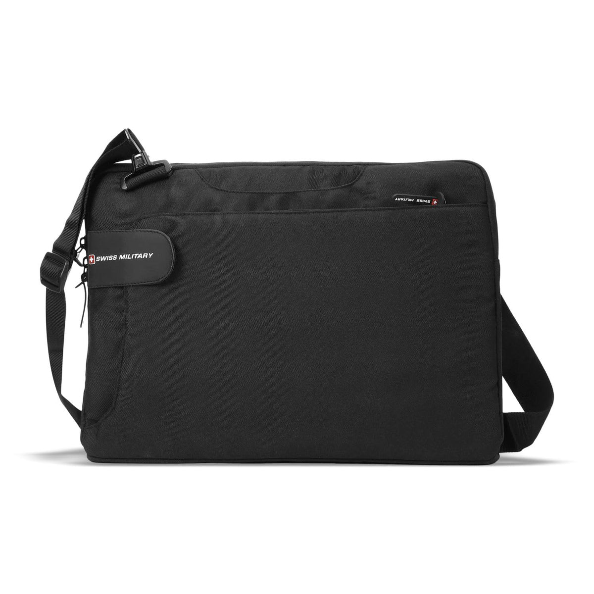 SWISS MILITARY Glide Laptop Sling Bag 3L, 15.6" Laptop Compartment Messenger Bag, Quick Access Pocket & Adjustable Strap | Travel Use Briefcase for Office Business Professional Men & Women Navy