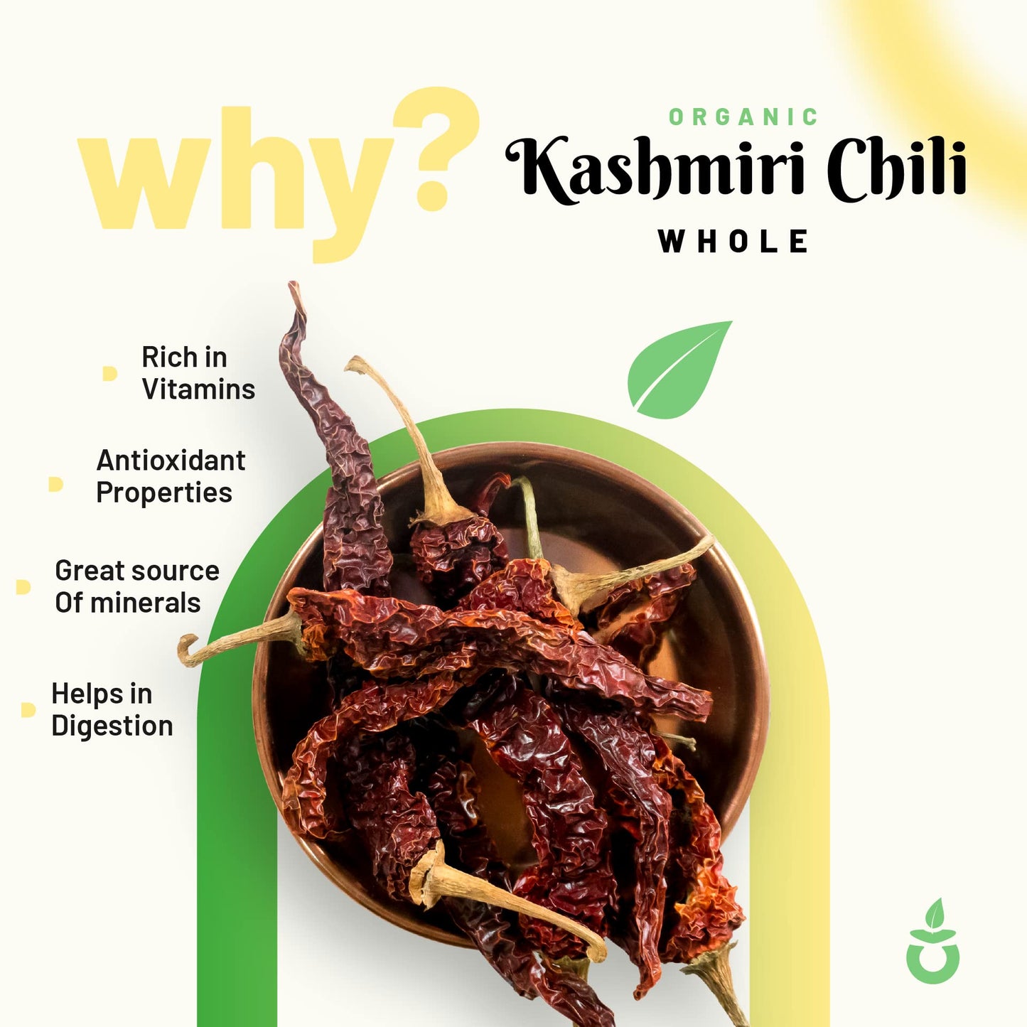 Pure Organio Organic Dried Kashmiri Chilli Whole (kashmiri Byadgi chilli) Authentic Sun Dried Lal Mirch Spice Mild Flavor (200 Gm)