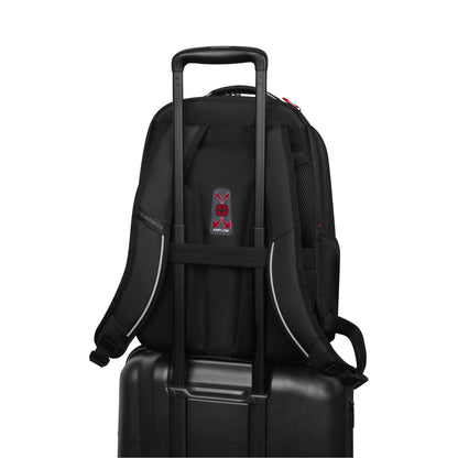 WENGER Altair 15.6" Laptop Backpack, Black, 22 Litres, Swiss Designed, 653186