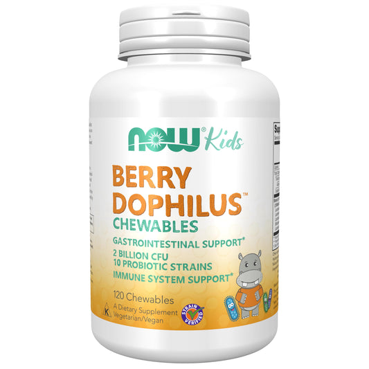 Now Foods, Berry Dophilus, Kids, 2 Billion, 120 Chewables