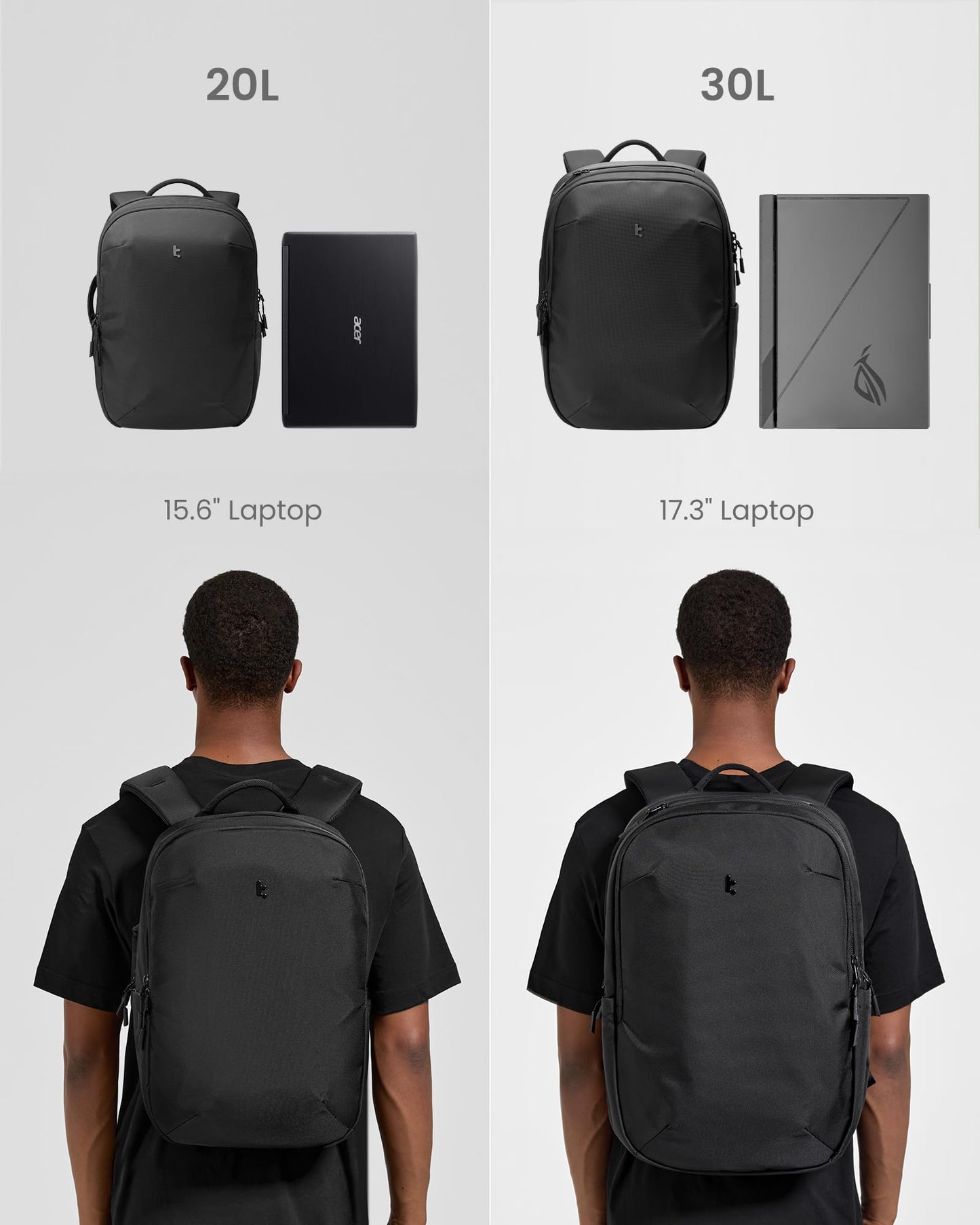 UrbanEX-T65 Laptop Backpack Black 15.6 Inch/20L