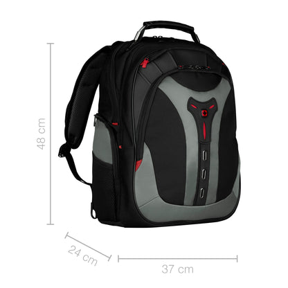 WENGER Pegasus 17 Inch Laptop Backpack, Anti-Scratch Lining with iPad/Tablet/eReader Pocket in Blue (25 Litre)-Blend of Style & Function, Swiss Designed 600639