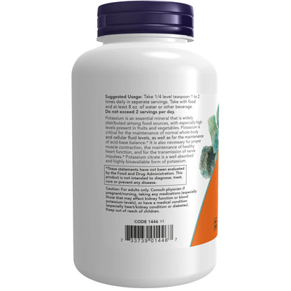 Now Foods, Potassium Citrate Pure Powder, 12 oz (340 g)- image 3