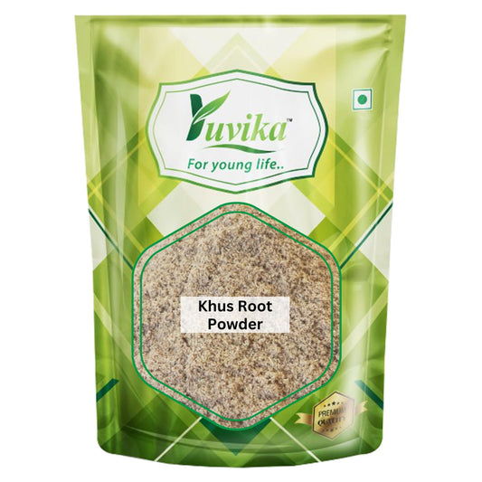 YUVIKA Khus Root Powder - Vetiveria Zizanioides - Vetiver Root Powder (200 Grams
