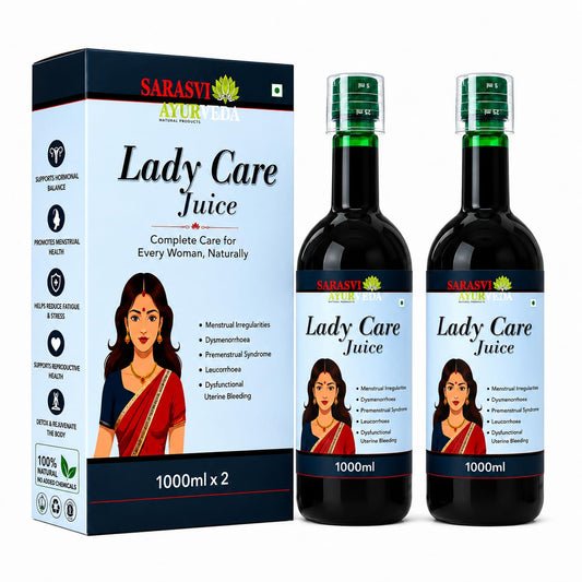 SARASVI AYURVEDA Ayurvedic Women Care Juice Combo | She care Herbal Wellness Drink for woman Daily Care Supplement for Feminine Wellness & General Well-Being | Supports Active Lifestyle, Hair & Skin Care | Each 1000 ml | Pack of 2