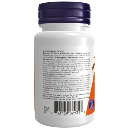 Now Foods Probiotic-10Tm 100 Bill (10 Strains) 30Vcap (Rr (Df)- image 6
