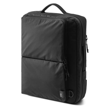 DailyObjects Pivot Convertible Briefpack Bag (16L) |Unisex|Fits 13/14/15.6 inch Laptop/Macbook Pro/Air|Lightweight|Stylish Backpack|Office/Daily Use/Travel|Multi Pocket|Adjustable Strap-Black
