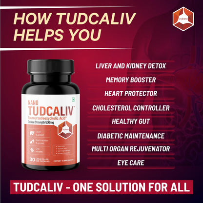 Onpharno TUDCA Liver Supplement | Liver & Gallbladder Support | Enhances Detoxification, Promotes Healthy Bile Flow & Digestion | 500mg – 30 Vegan Capsules