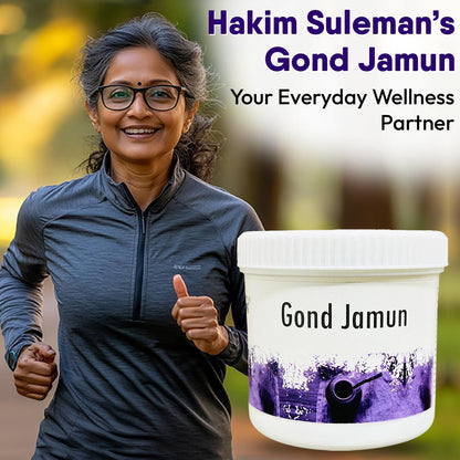 Hakim Suleman's Gond Jamun and Gond Siyah Raw Combo Pack | Herbal Daily Wellness Essentials | Convenient Lifestyle Duo