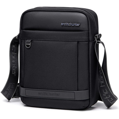 Arctic Hunter Sling Bag for Men Large Side Bag for 10.9" iPad 1680D Premium Polyester Messenger Bag Water-resistant Multi-pocket One Shoulder Crossbody Bag for Travel Office Business College,Black