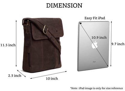 WildHorn Genuine Leather Sling Bag for Men | Stylish, Spacious & Built to Last | Adjustable Strap | 1-Year Warranty