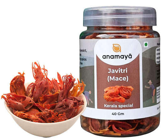 Javitri Spices Whole 40g | Mace Javitri Whole | Japatri | Javitri Phool | Javetri | Mace Flower | Grown and Harvested in Kerala, India | Packed in a Food Grade Jar