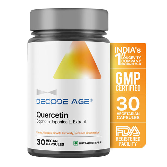 Decode Age Quercetin| 100mg Per Serving | Bio-flavonoids for Healthy Immune Resp