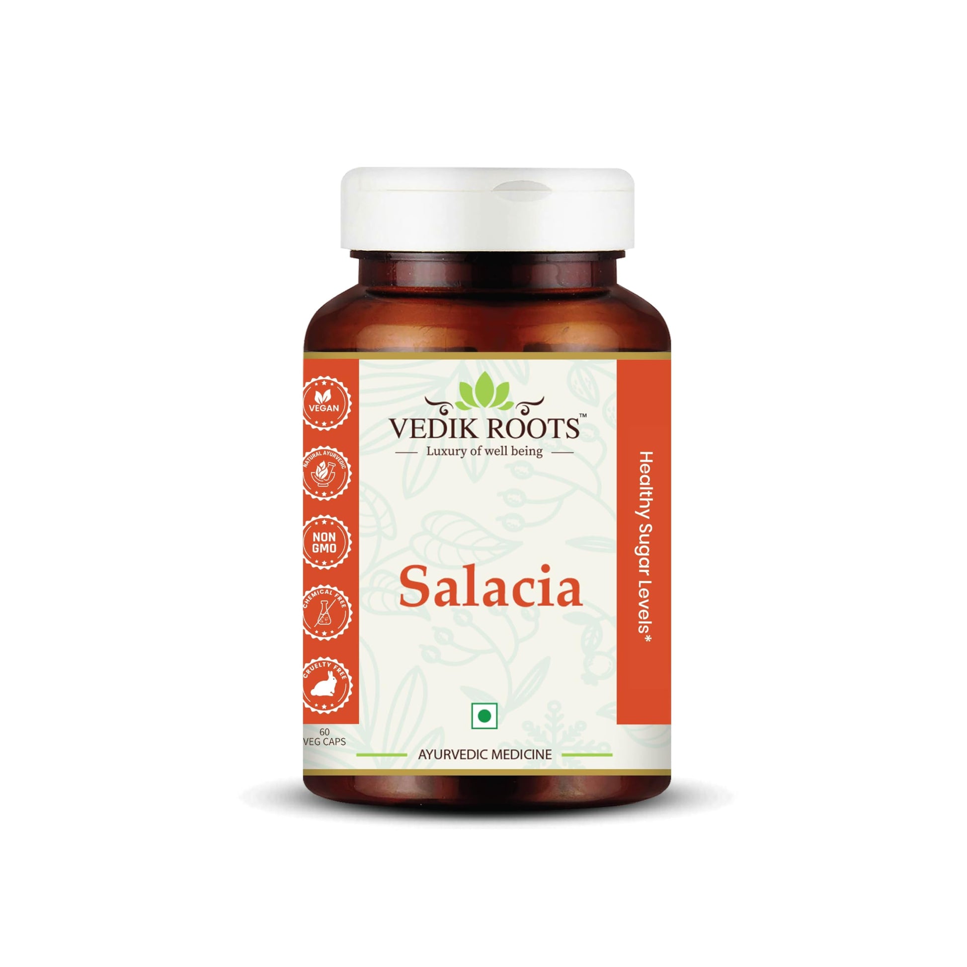 Vedikroots Salacia Oblonga Capsules – 60 Capsules | Supports Healthy Blood Press