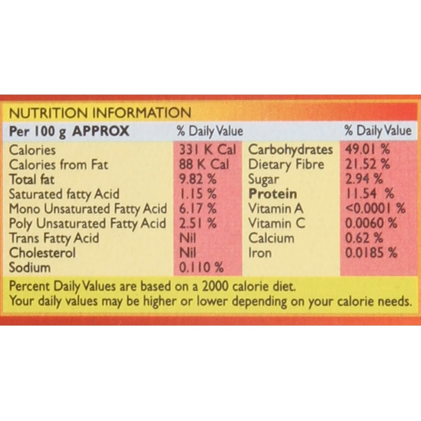 EVEREST Royal Garam Masala Powder, 100 gram Carton - Ginger