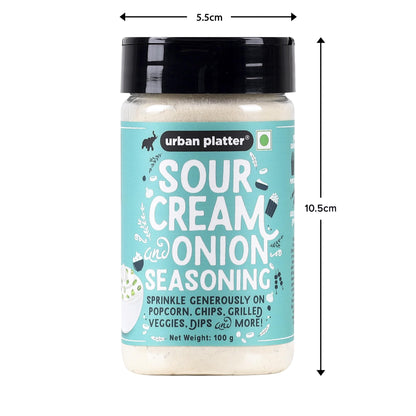 Urban Platter Sour Cream and Onion Seasoning, Perfect for Pop Corn, Pasta, Fries, Dairy-Free, 100 g