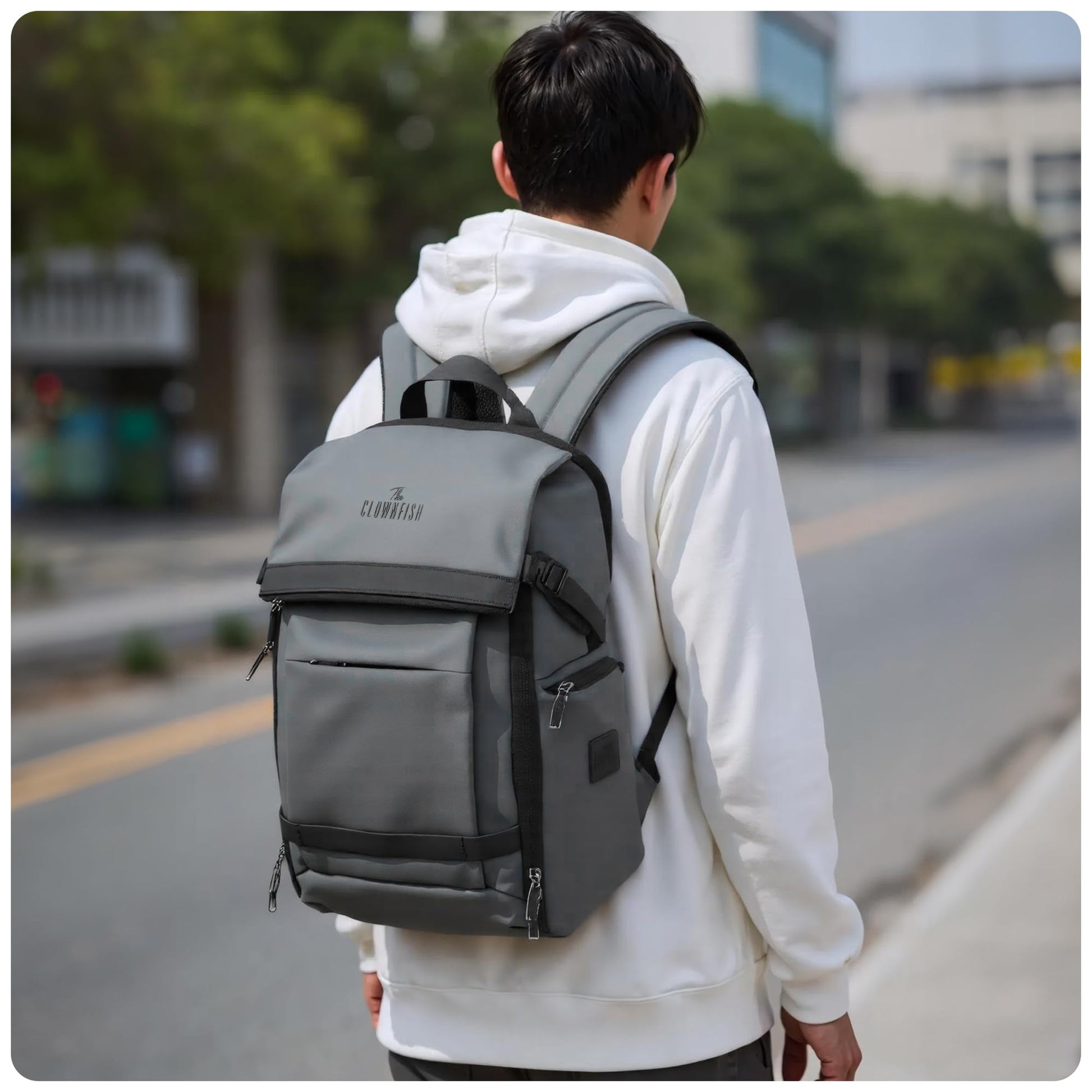 THE CLOWNFISH Trek Series Laptop Bag | 18 Inch Travel Laptop Backpack F- image 9