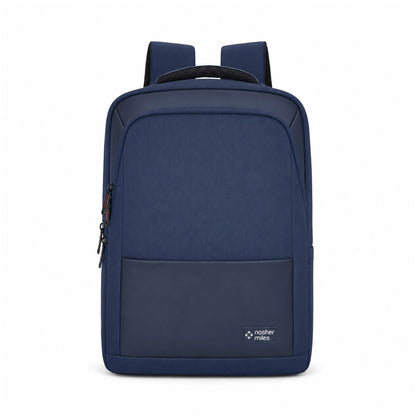 Nasher Miles Oxford Corporate Backpack | Premium Polyester & PU Laptop Backpack 35L | Ideal for Office, College, School & Travel | Men, Women, Boys, Girls (Navy Blue)