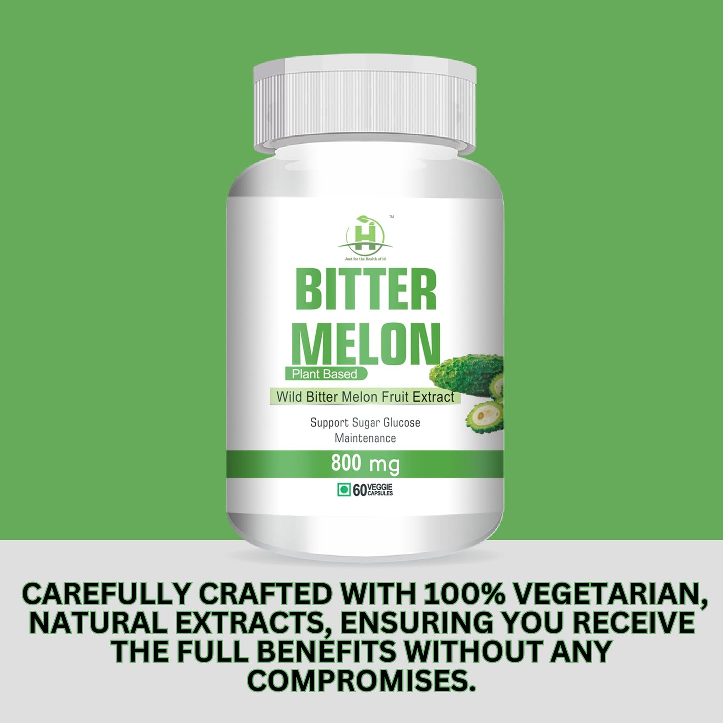 Healthy Nutrition - Just for the Health of it Natural Bitter Melon Supp- image 5