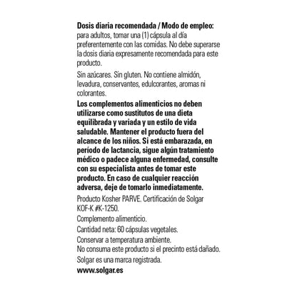 Solgar Reduced L-Glutathione Veggie Capsules 250Mg - 60 Capsules- image 3