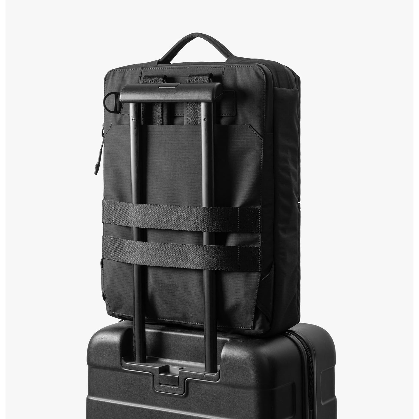 DailyObjects Pivot Convertible Briefpack Bag (16L) |Unisex|Fits 13/14/15.6 inch Laptop/Macbook Pro/Air|Lightweight|Stylish Backpack|Office/Daily Use/Travel|Multi Pocket|Adjustable Strap-Black