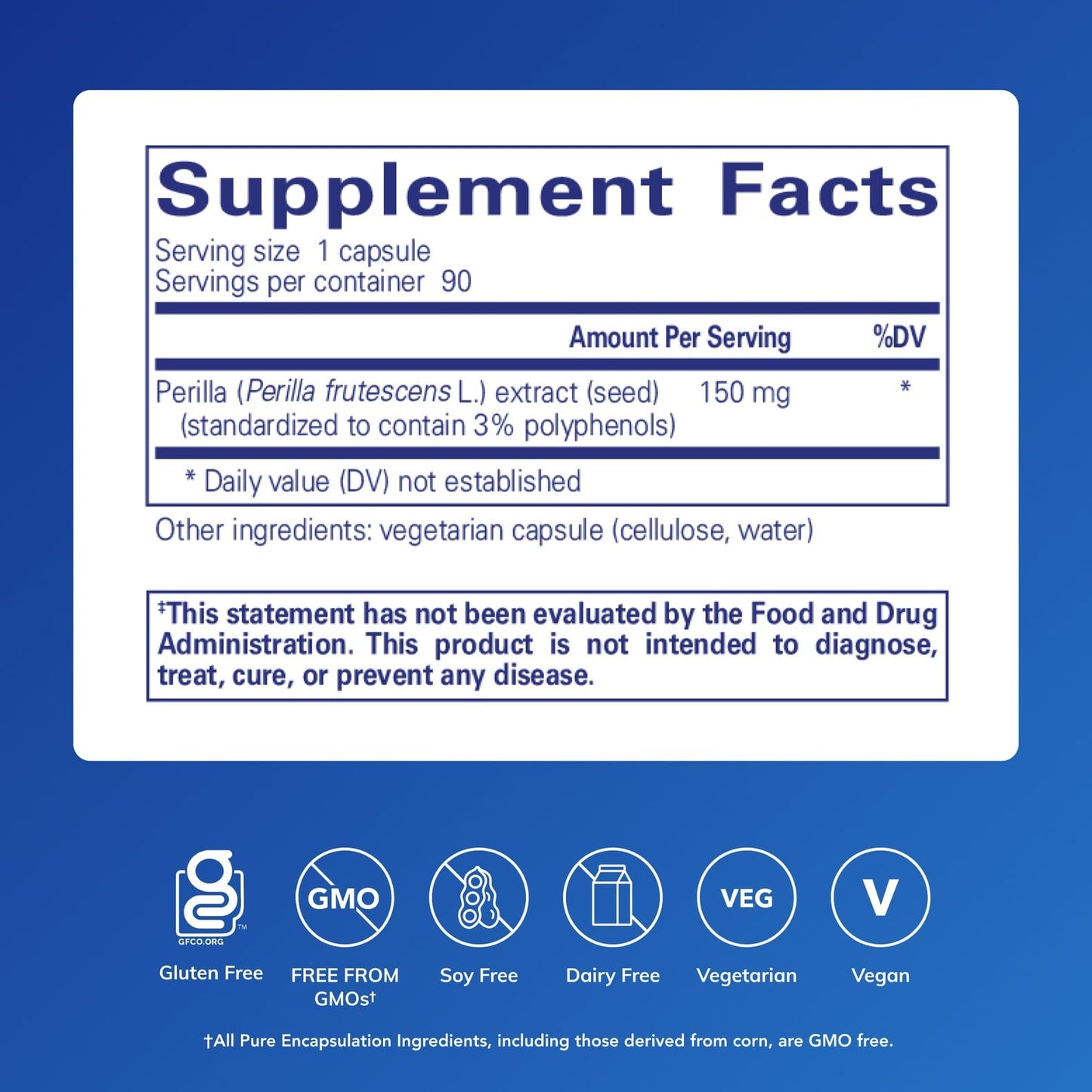 Pure Encapsulations - Perilla Extract - Support for Healthy Modulation of Th2 Cytokines and Mucosal Health* - 90 Capsules