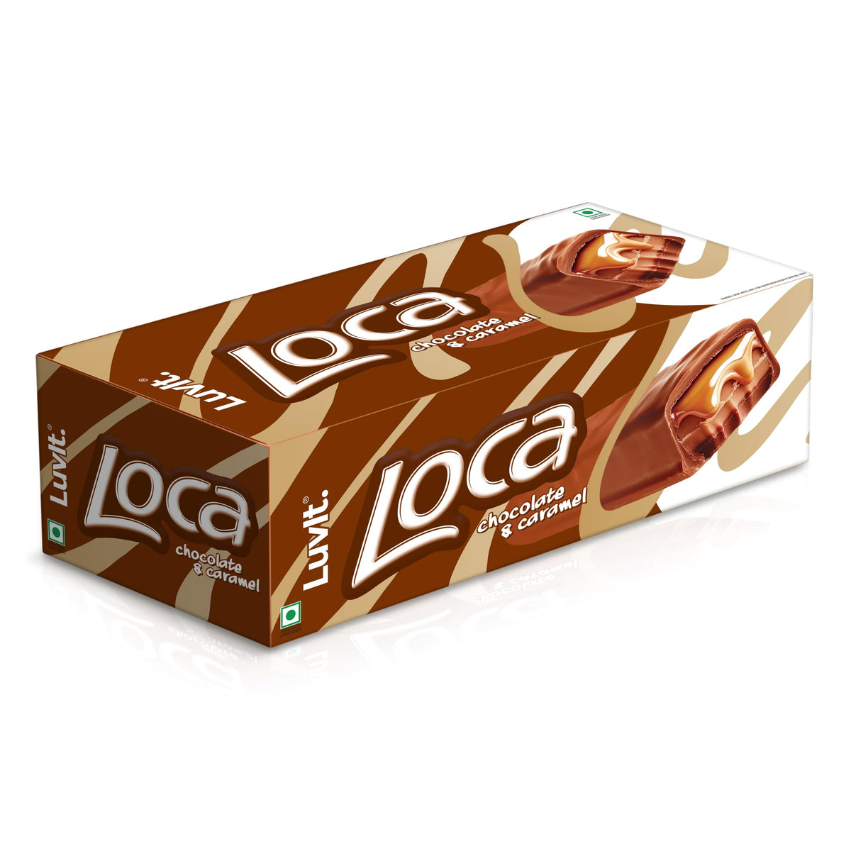 LuvIt. Loca Chocolate Caramel Bar With Nougat Bars (900g)