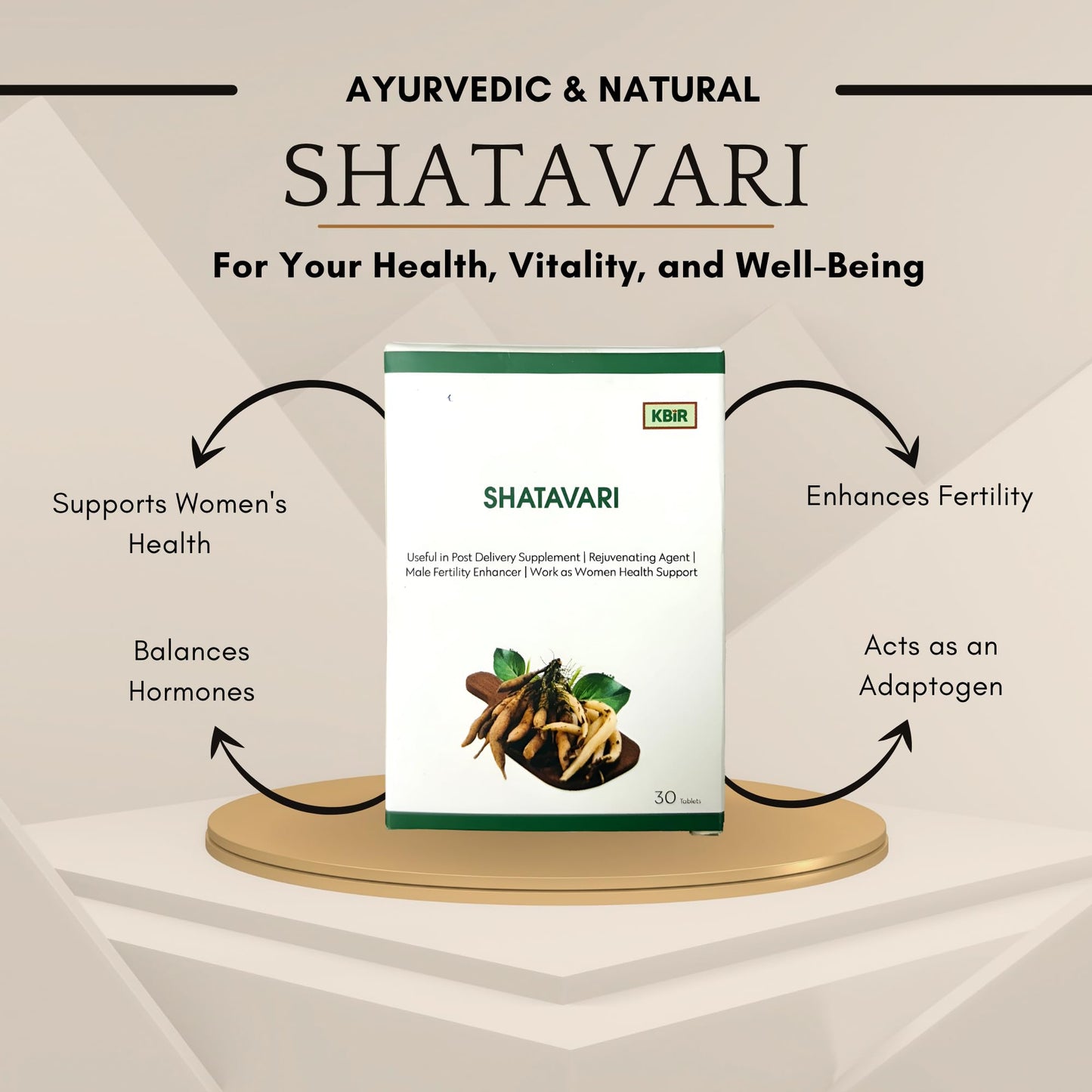 KBIR Wellness SHATAVARI - Ayurvedic Solution for Reproductive Wellness