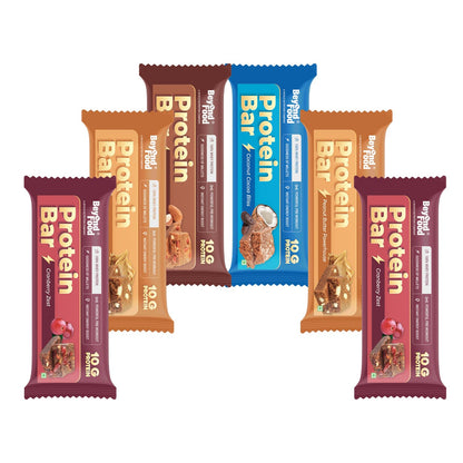 Beyond Food Protein Bar (Pack of 6) | 10gm Protein | 100% Whey Protein with Heal